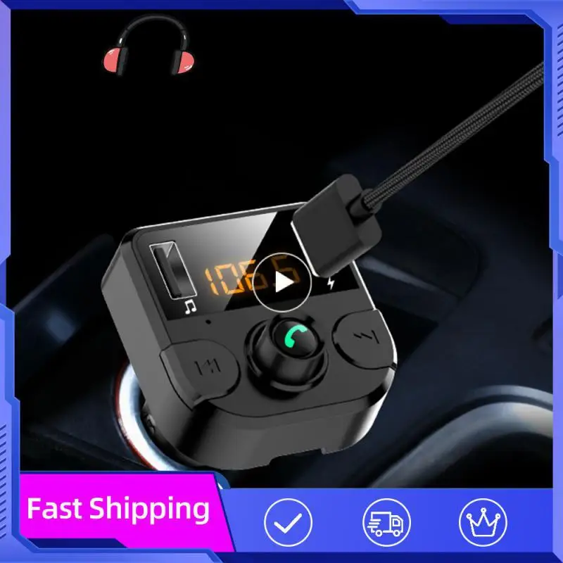 Nové auto MP3 5.0 Hands-free Phone Player Player Card FM prijímač s dvojitou nabíjačkou karty USB 3.1A / TF