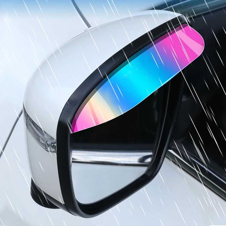 Nové auto spätné zrkadlo dažďové obočie s slnkom chránič farebného snehového krytu čepele Univerzálne automatické zobrazenie
