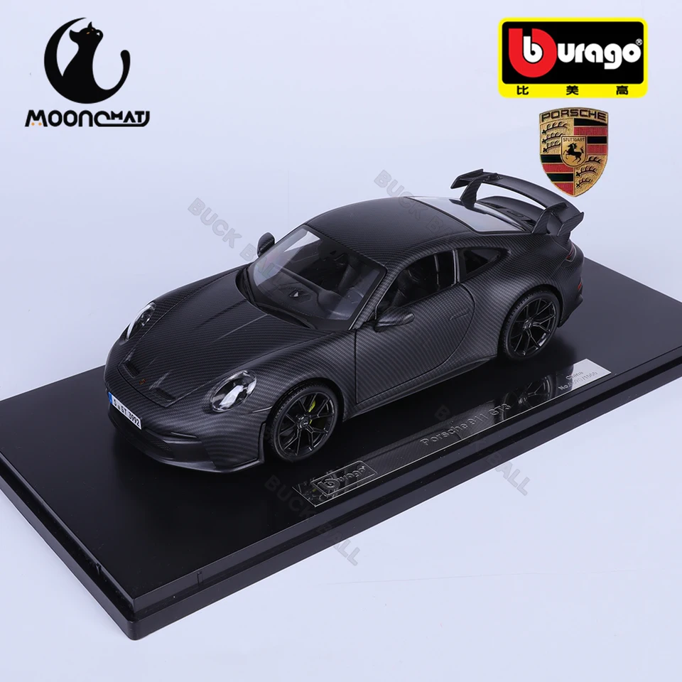 Nové Bburago 1:18 Porsche 911 GT3 50. výročie uhlíkového vlákna 50. zliatina