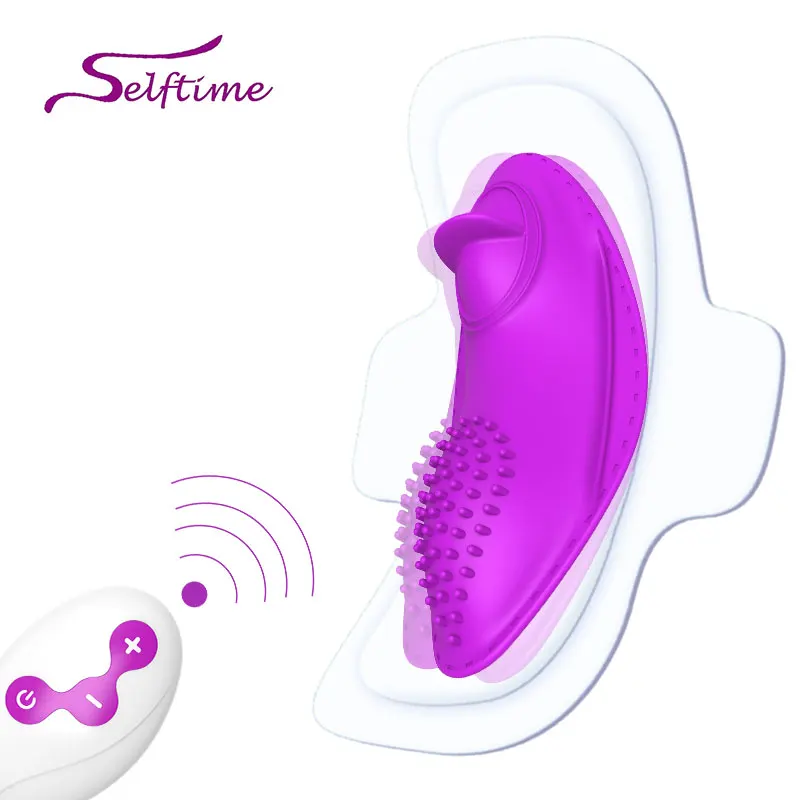 Nové bezdrôtové diaľkové ovládacie vibrátorové nohavičky Vibrujúce vajec Nositeľné vibrátor jazyka G Spot Clitoris Sex Hray pre ženy