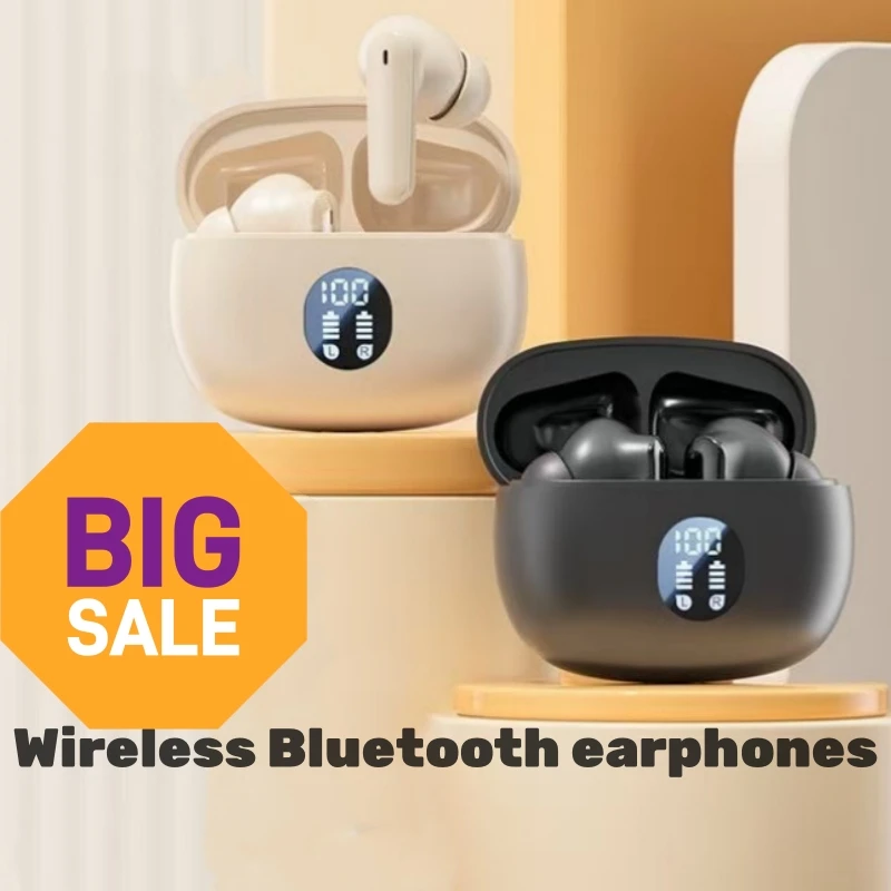 Nové bezdrôtové slúchadlá TWS LED energie Digitálne zobrazenie headset stereofónny zvuk Bluetooth kompatibilné slúchadlá