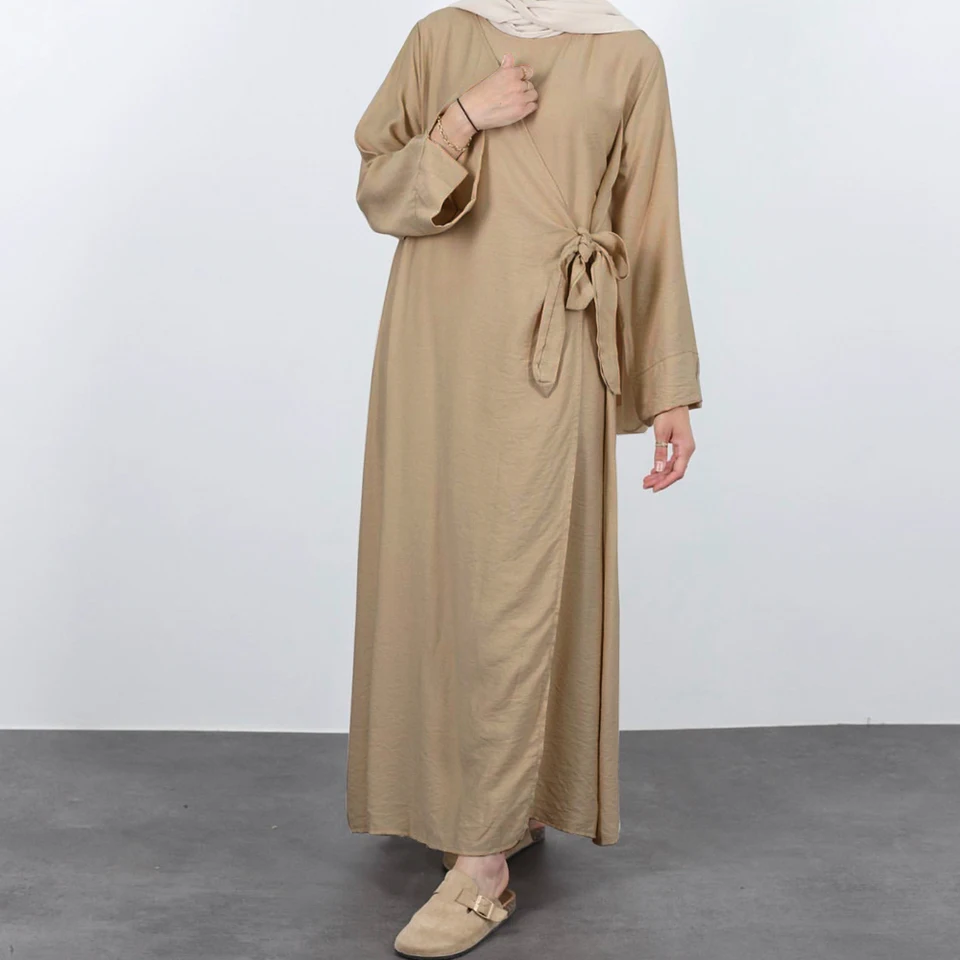 Nové bočné zábaly Abaya Ramadan Rúsko femme Musulmane Veľkoobchod prémiové moslimské ženy Dubaj luxusné islamské šaty moslimische abayas