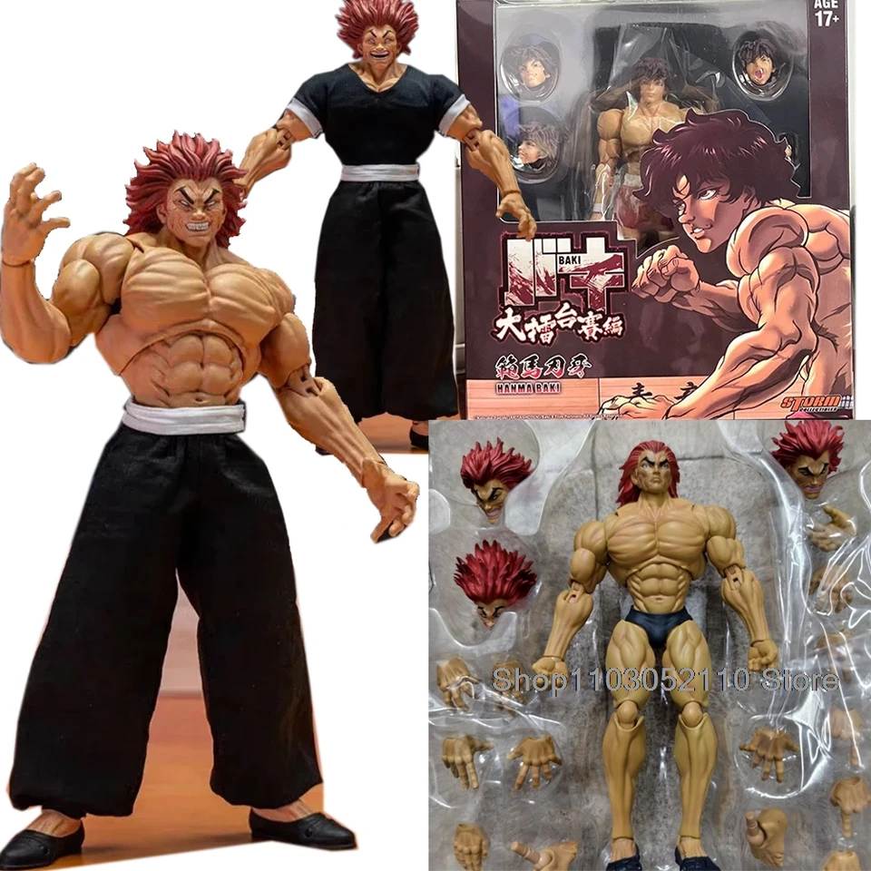 Nové búrkové hračky St 1/12 Hanma Yujiro Baki Hanma Action Figure Ko Stors Hračky syn Ogre Baki Hanma Model hračky Hračky Barkaje
