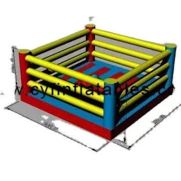 Nové deti nafukovacie dvojité boxerské prsteň vyhadzovač Jumper Interotor nafukovací prsteň Zápasový prsteň Športová hra na predaj