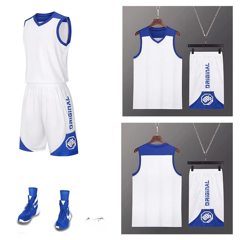 Nové detské basketbalové obleky set pre dospelých a dámsky rýchly sušený dres a súťažné športy