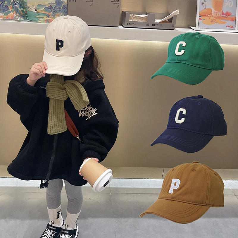 Nové detské detské baseballové čiapka pre dievčatá Boy Klobúky Slnečné krémy detská klobúk Hip hop list vyšívané príležitostné detské čiapky