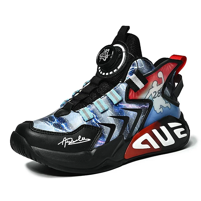 Nové detské tenisky Boys Boys Basketball topánky High Top Kid's Running Sports topánky pre chlapec tenis topánky ľahké vychádzkové topánky