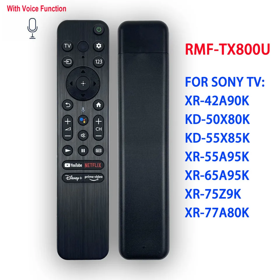 Nové diaľkové ovládacie prvky Bluetooth RMF-TX800U pre Sony Smart TV Fit XR-42A90K KD-50X80K KD-55X85K XR-55A95K XR-65A95K XR-75Z9K