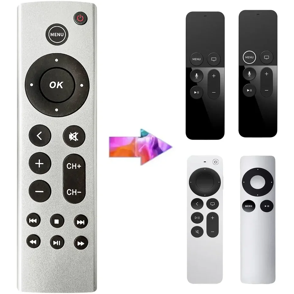 Nové diaľkové ovládanie pre Apple TV 4K/ Gen 1 2 3 4/ HD A2843 A2737 A2169 A1842 A1625 A1427 A1469 A1378 A1218 bez hlasu