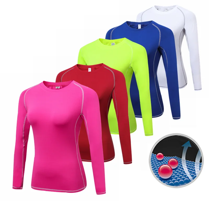 Nové dámske telocvične Casy Yogawear Yoga košele s dlhým rukávom Topy Topy Fitness Running Sport Tričko tréning jogy športové oblečenie