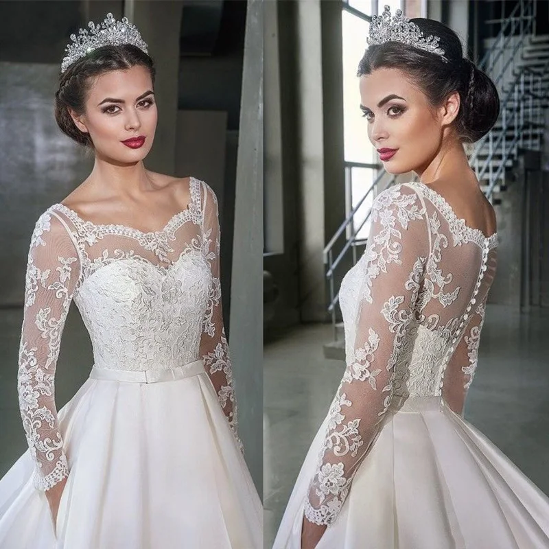 Nové elegantné vlastné čipky na kopčeka na krk svadobné bundy biele slonoviny Boleros zábaly gombíky späť zatvorené svadobné bundy