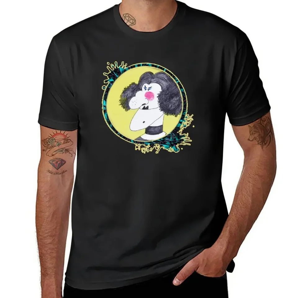 Nové estetiká Y2K Viola Swamp Yellow Circle Pink Tričko plus veľkosť oblečenia Blúzky Topy obyčajné biele tričká Muži