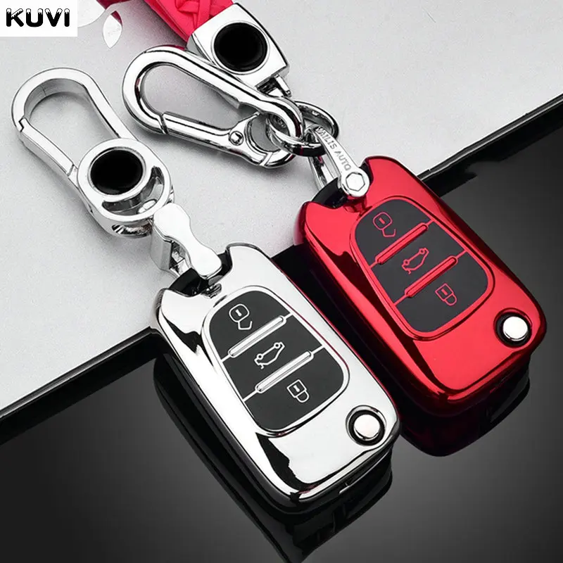 Nové farebné obaly TPU Automobilové obaly pre Hyundai I20 I30 IX35 Creta Solaris Elantra Accent pre Kia Ceed K2 K5 Sportage
