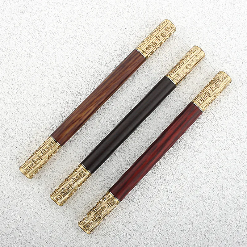 Nové fontánové pero EF NIB 0,38 mm kovové matné čierne písanie atramentové pero Pen s dvojitým hrotom TIP PE TIP 3,4 mm pre darčeky študentov