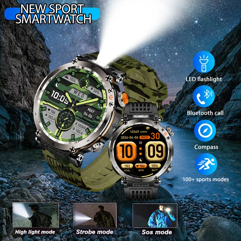 Nové GPS Sports Smartwatch Pánske mužské 1,7 HD Sc (