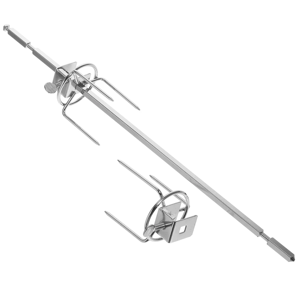 Nové grilové vidlice Turecko kuracie mäso z nehrdzavejúcej ocele Roaster Spit Rotisserie Fork Branch for BBQ Grill Kitchen Kitchen Doplnky 28/34 cm