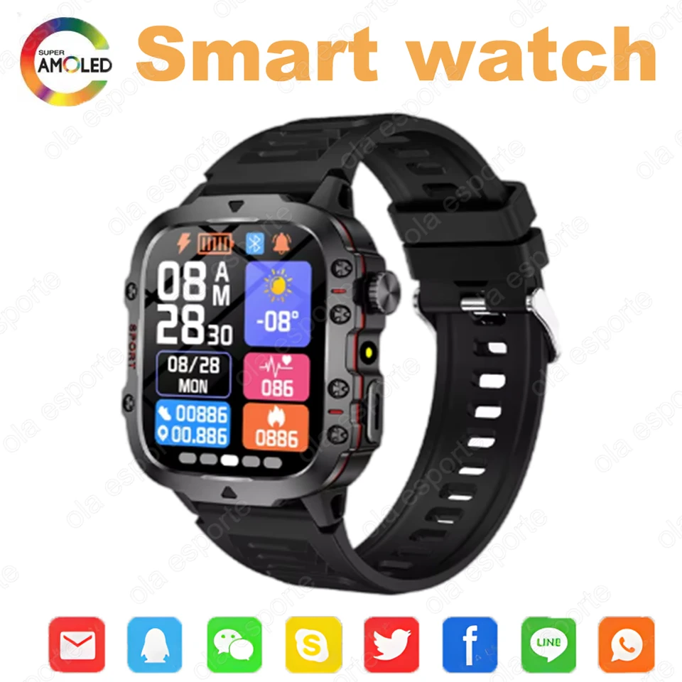 Nové hodinky DIY Watch Face Message Repriming Health Full Touch Smartwatch for Women Led Men Outdoor baterka pre Android iOS 2025