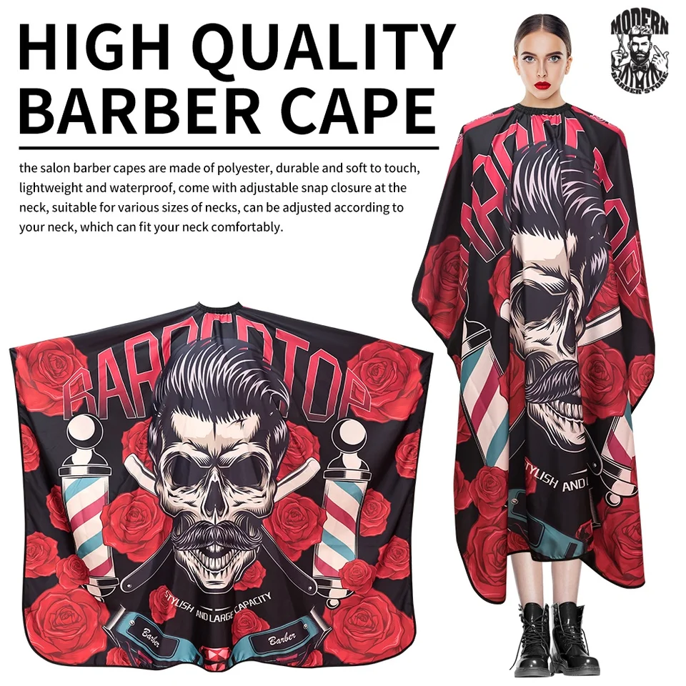 Nové holičské tkanina Antistatické rezné vlasy Vodotesné kaderníctvo salónu kadernícke kaderné kaderníky Capes Capes Styling Tool