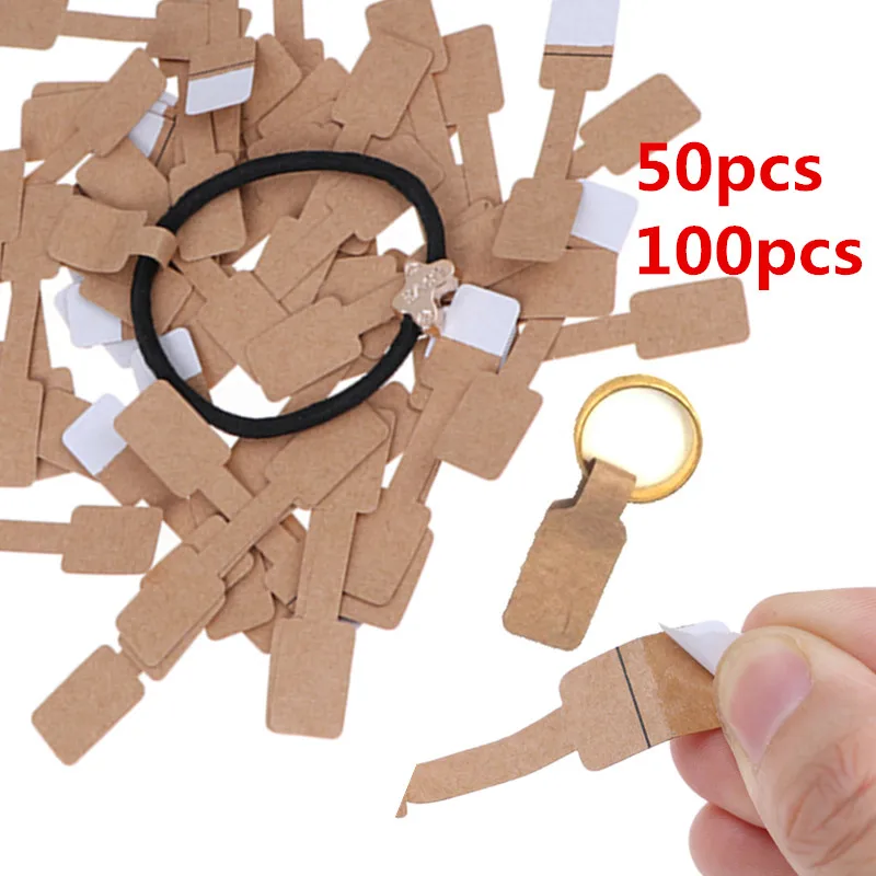 Nové horúce 50ks / 100ks náhrdelníky kvadrate kvadrate kvadrate slepé značky papierové nálepky papierové šperky zobrazovacie karty štítky hangtags