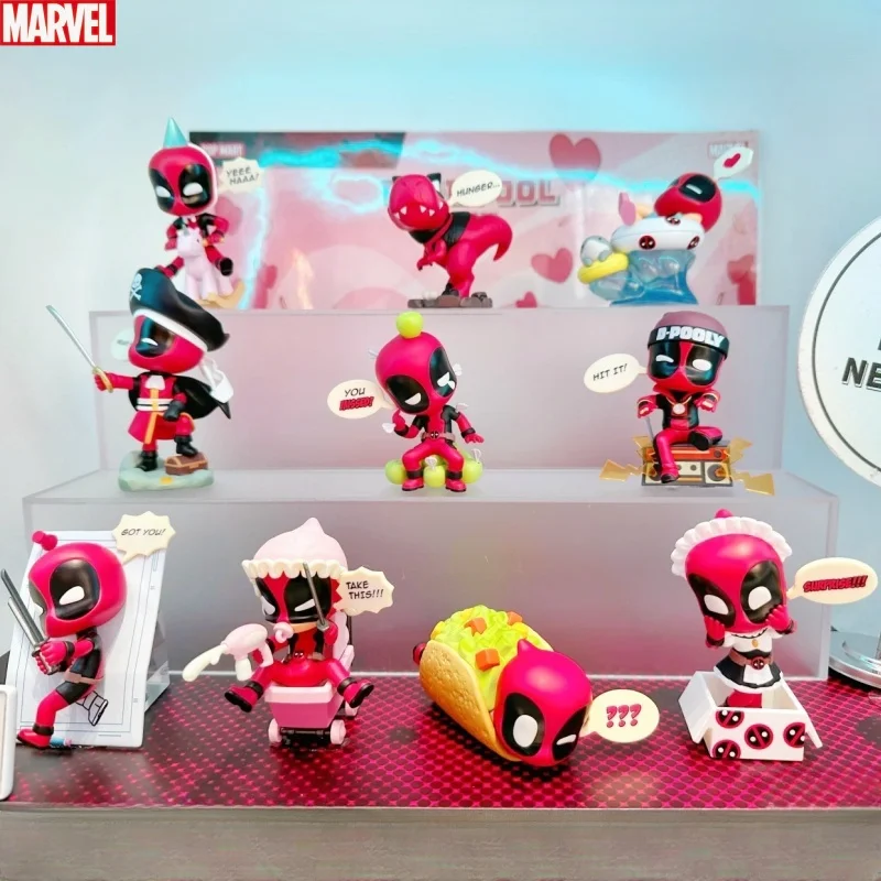 Nové horúce originálne Marvel Blind Box Deadpool Mystery Box Deadpool Akčné figúrky dekorácie Kid narodeniny darček pre deti