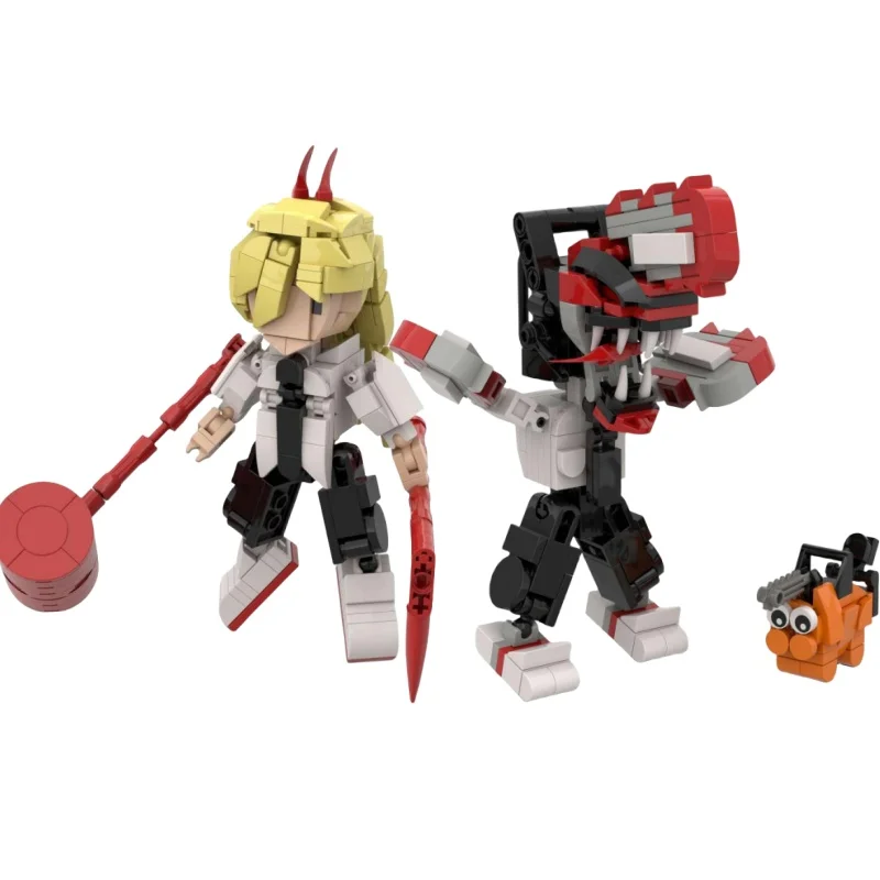 Nové horúce reťazové pílky Mans Pochitaed Roboty Anime Figure Figuly Sada stavebných blokov Hračky súprav pre deti Darčeky pre deti