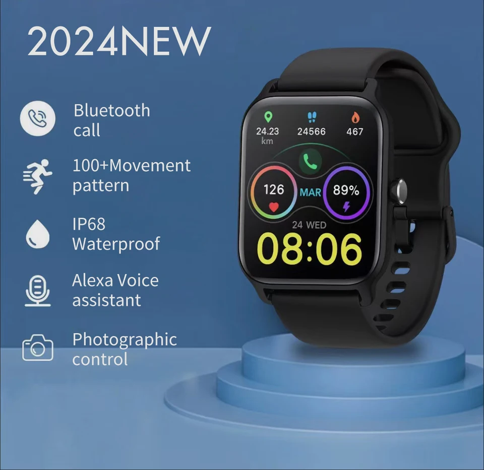 NOVÉ IDW13 BUDÚCIE SMARTOVÉHO SMARTOVÉHO HODNOTENIE PRE MENCH ŽENY Bluetooth Call IP68 Vodotesný srdcový rytmus Fitness Tracker Smartwatch