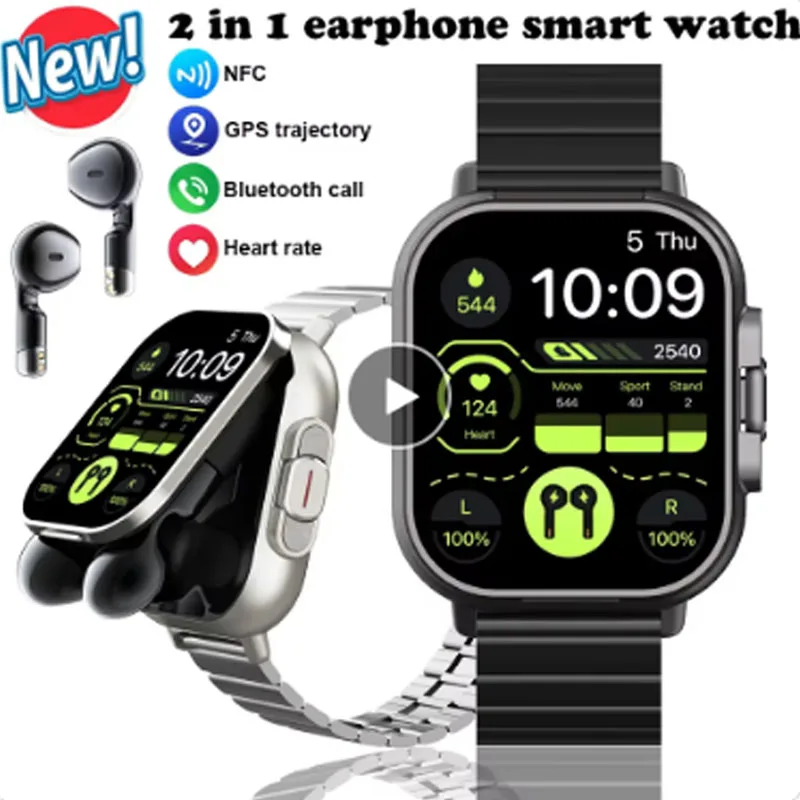 Nové inteligentné hodinky Bluetooth Call Bluetooth Headset 2-palcový dotyk na celú obrazovku Monitorovanie srdcovej frekvencie Alipay pre Oppo K7x Motorola e