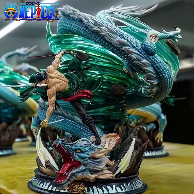 Nové jednotky anime akčné figúrky Tornado Roronoa Zoro Double Head Ručne vyrábané ručne vyrobené PVC Model Model Collection