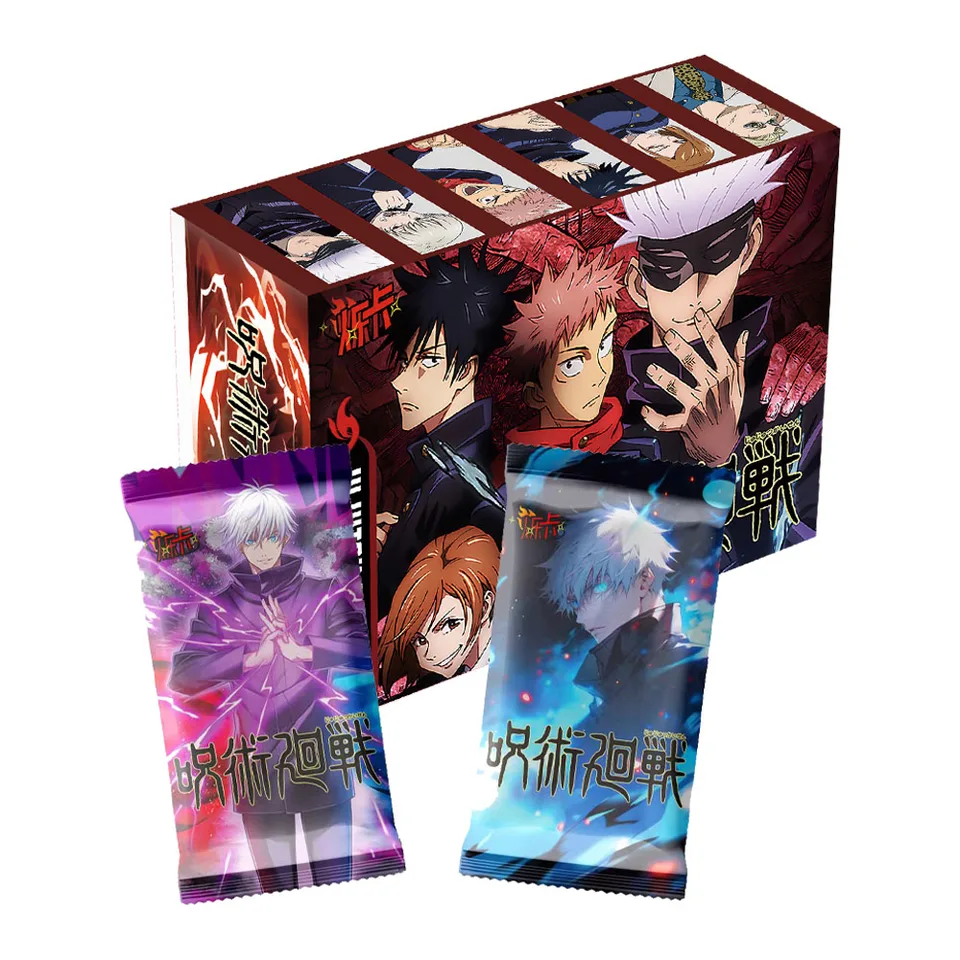 NOVÉ JUJUTSU Kaisen Collection Cards Booster Box Anime Role SMP Jingdiao Metal Collection Cards Cards Birthday Darček