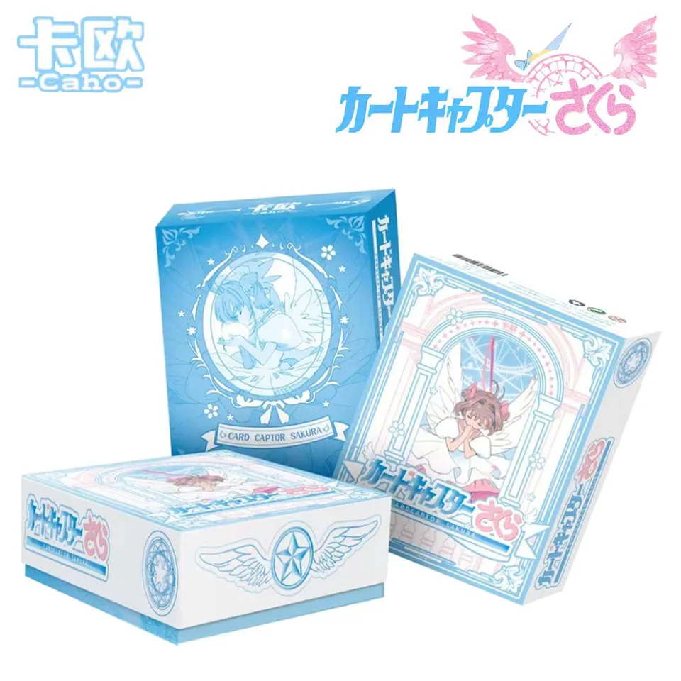 Nové karty Cardcaptor Sakura Originálne priehľadné karty Captor Sakura Collection Card Cards Cosplay Deluxe Edition Anime Gift Hračky