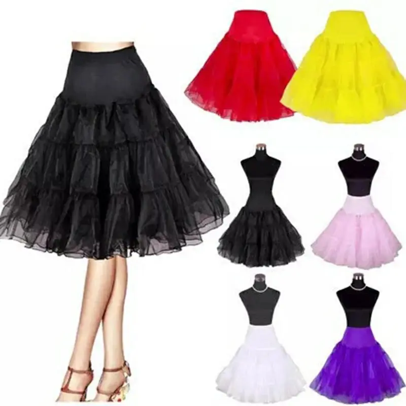 Nové krátke spodné rockabilly Cosplay Swing Tutu Sukňa