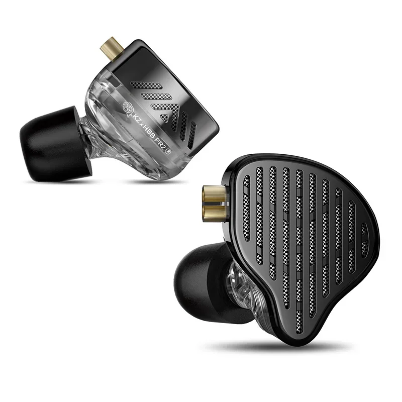 NOVÉ KZ X HBB PR2 Tablet Drive Pláskové slúchadlá dutiny 13,2 mm lietadlá Veľké rohy Hifi basový monitor slúchadlá Športové náhlavné súpravy