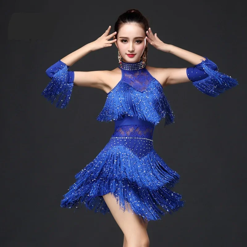 Nové latinské tanečné šaty Ženy/Dievčatá/dámy nové sexy strapce salsa/Ballroom/Tango/Cha Cha/Rumba/Samba/Latinské šaty na tanec Cospla