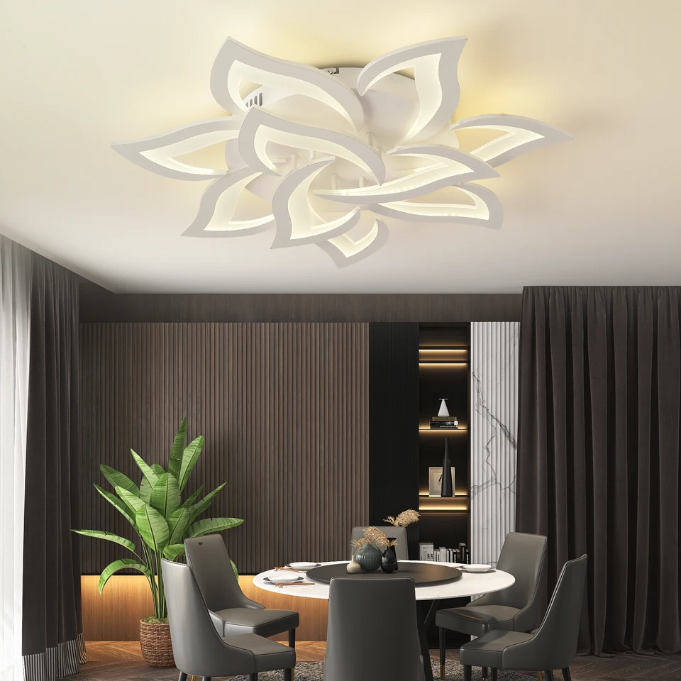 Nové LED stropné lustrové svetlá pre spálne Obývacia miestnosť Moderné LED stropné žiarovky Vnútorné osvetlenie svietidlá Deco Deco
