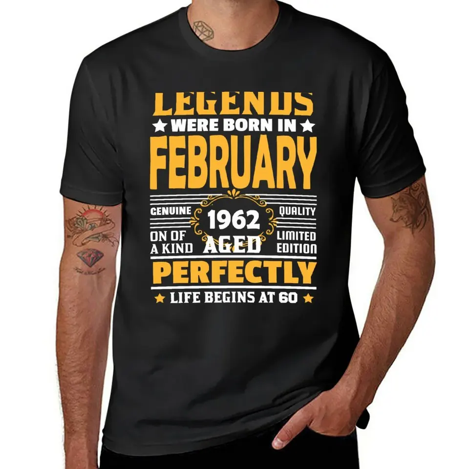 Nové legendy narodené vo februári 1962 v limitovanej edícii 60. narodeniny 60 rokov staré tričká