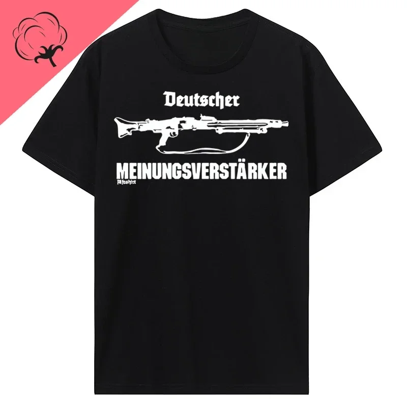 Nové letné cool tričko Nemecký názor Zadnaný podpotník MG42 MAILLE GUN 7,92 57 mm 100%bavlnené tričko Tops Tops Streetwear