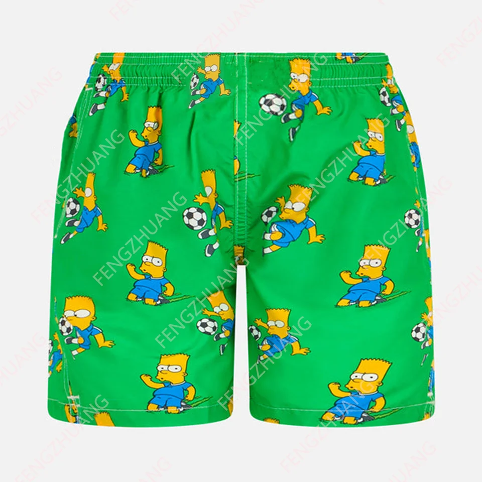 Nové letné voľné luxusné kraťasy Muž pre ženy Sanrio Beach Shorts Bart Print Shorts Simpson Special Edition