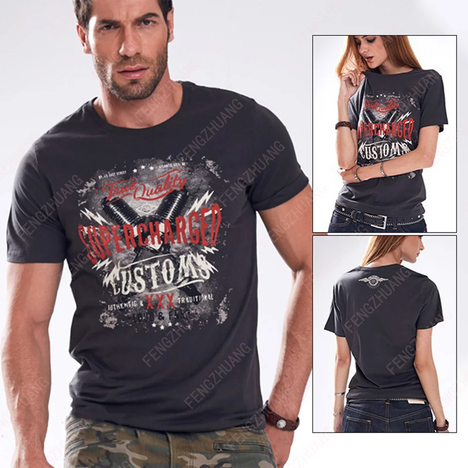 Nové leto Harley Knight Summer Vintage Ride Tričko Motocyklové a dámske bavlnené rukávy