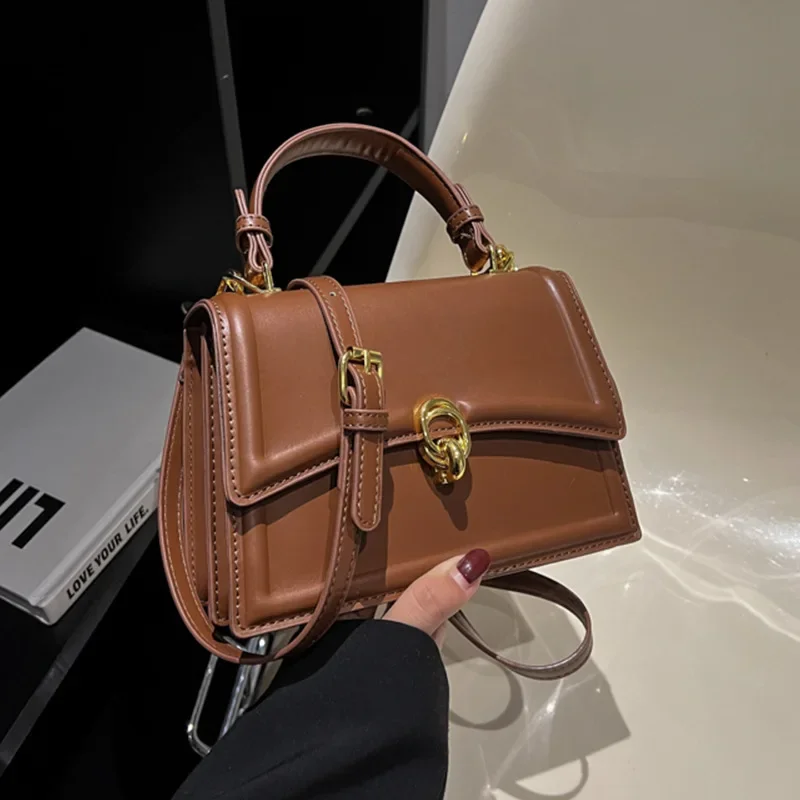 Nové malé kožené tašky pre kožu pre ženy 2024 Simple Totes Ramer Bag Lady Luxury Brand Designer Kabelky a kabelky