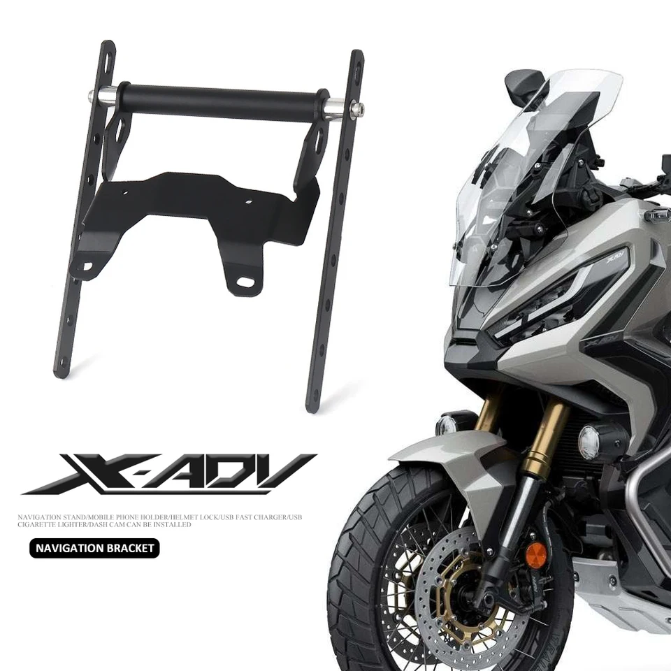 Nové motocyklové kovové príslušenstvo Držiteľ navigačnej konzoly Black pre Honda XADV750 X-ADV750 XADV 750 X-ADV 750 XADV750