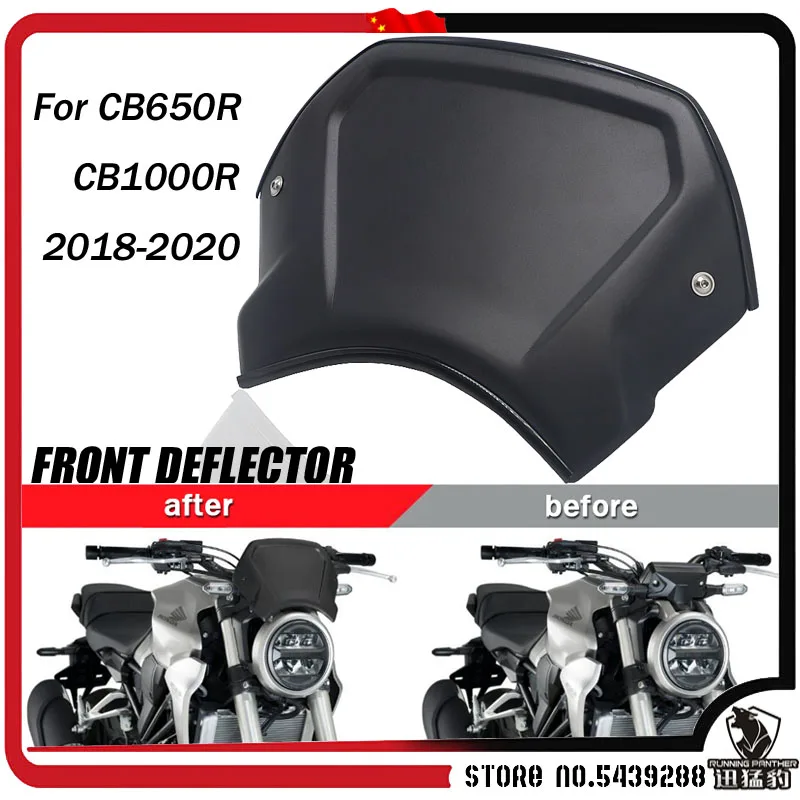 Nové motocyklové príslušenstvo upravené predné deflektor predného skla čelného skla pre Honda CB650R CB1000R CB 650 1000 R 2018 2019 2020