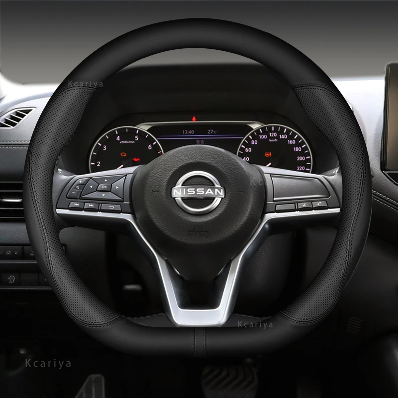 Nové módne kožené auto na volant Cover pre Nissan Kashku J11J10 Blade XTrail March Tiida Kick Versa Juke Accessories