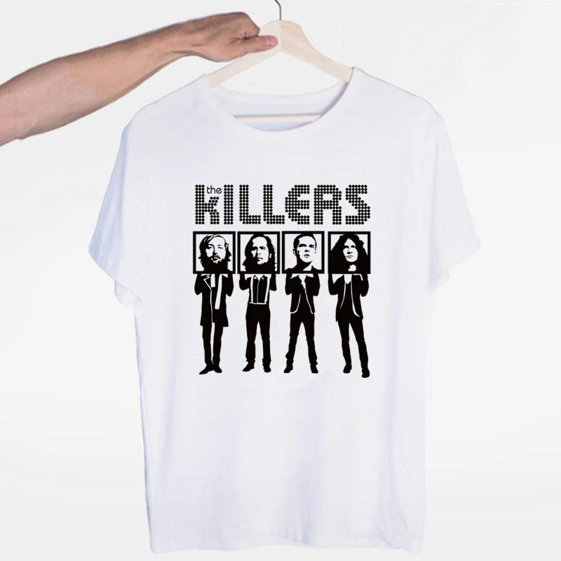 Nové módne pánske muži v Killers Punk Rock Hipster Band Tričko s módnymi unisexmi a vtipnými mužmi Tops Tops Tees Teskry Cotton Custom
