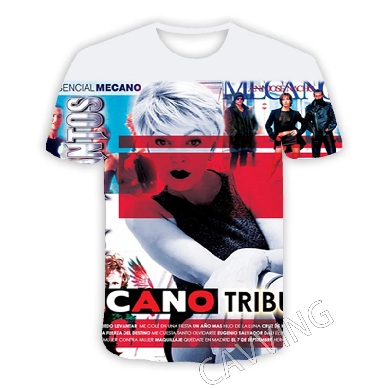 Nové módy Ženy/pánska 3D tlač Mecano Rock Casual Tričká Hip Hop Tshirts Harajuku Styles Tops Oblečenie