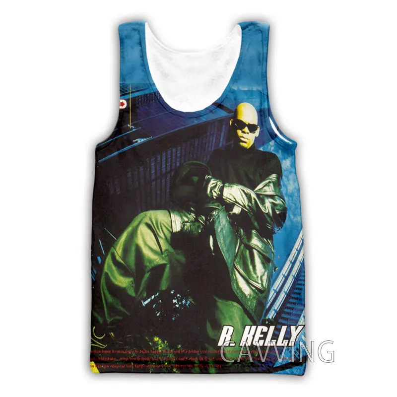 Nové módy Ženy/pánske 3D tlač R.Kelly Tops Tops Harajuku Vest Summer Undershirt Tirls Streetwear H01