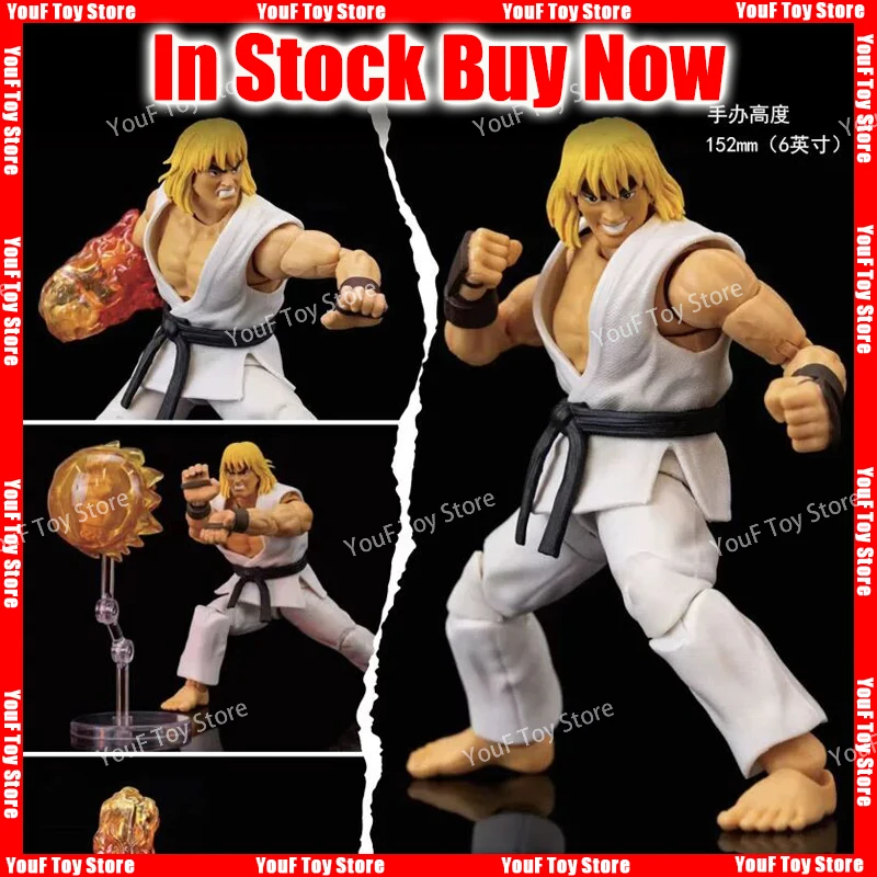 Nové na sklade Jada Hračky biele oblečenie Ken Street Fighter Anime Action Figule Collection Model Doll Kid Birthday Darček