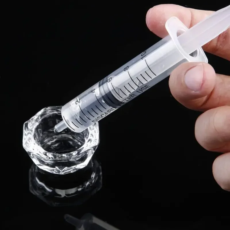 Nové nie je ihla! 5 10 20 50 100ks opakovane použiteľné 10 ml plastovej výživovej injekčnej striekačky na odber injekčnej striekačky nástrojov na odber vzoriek