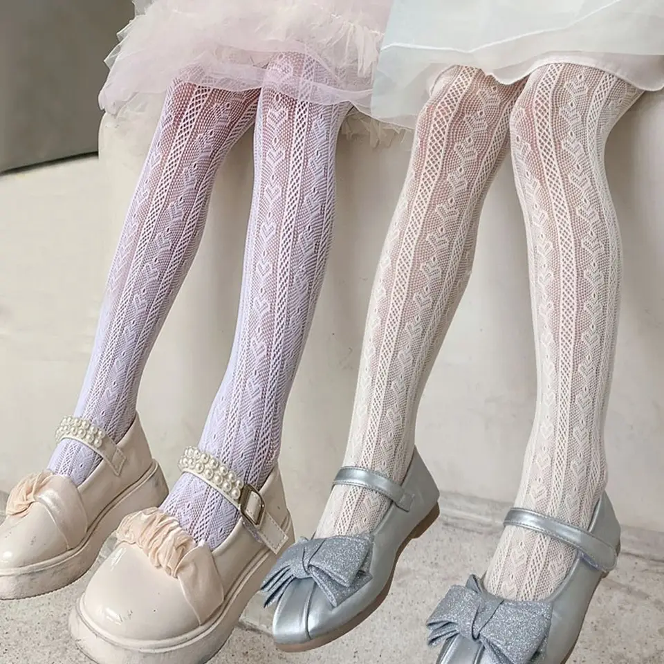 Nové nylonové sieťové pančucháče elasticity móda detské pančuchy Darček Darček Soft Hosiery Deti