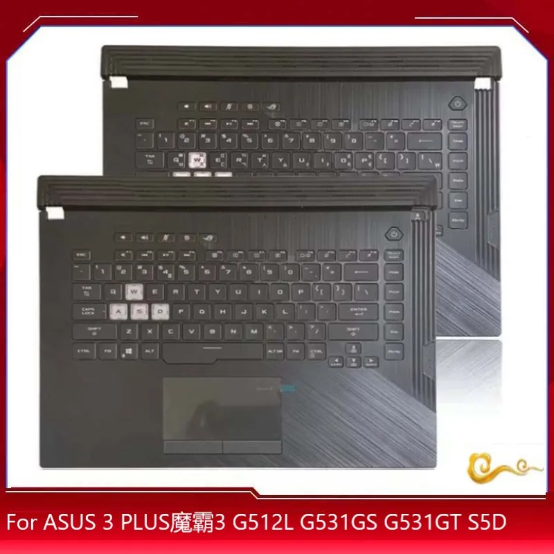 Nové/org pre ASUS Rog Scar III G512 L 3 Plus S5D G531 G531G G531GV/GU GL531 PALMREST US Kórejský Klávesový horný kryt Horný kryt Touchpad