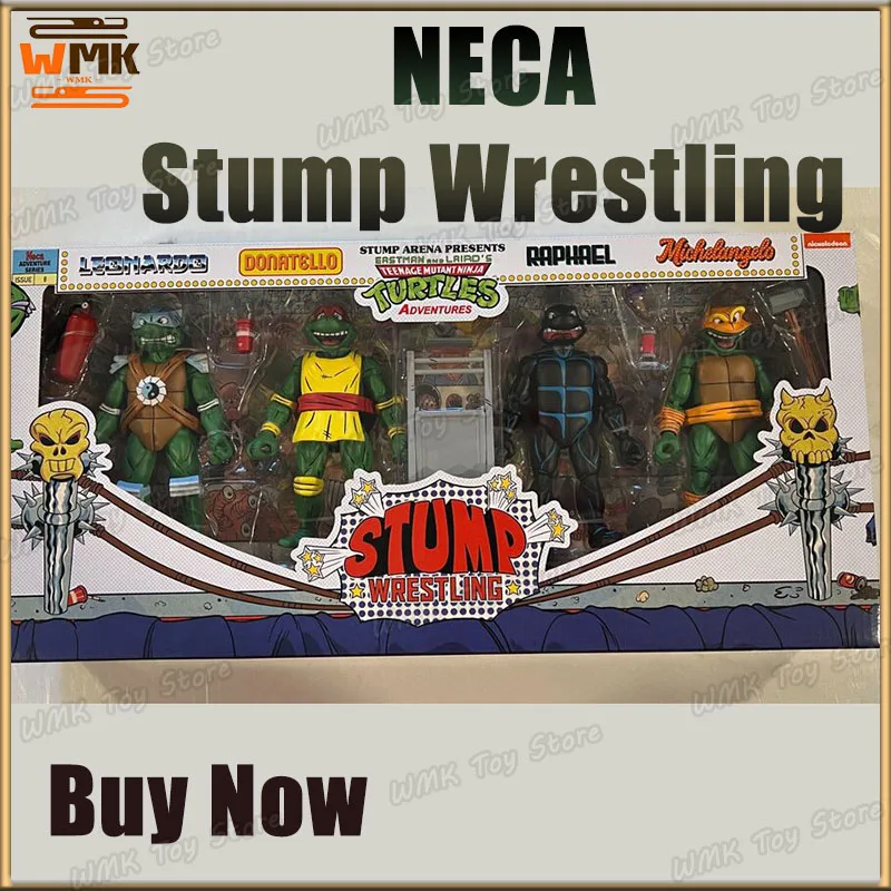 Nové persenty NECA Stump Arena LEONARDO RAPHAEL DONATELLO MICHELANGELO AKCIE FICURES Eastman a Laird's TMNT Adventures Custom